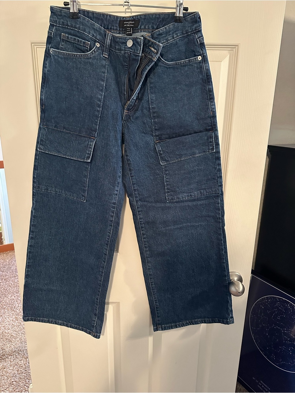 Banana Republic Navy Cargo Jeans